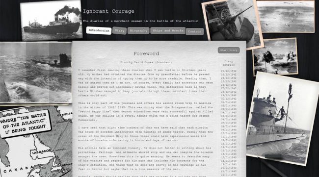 ignorant courage website screenshot of homepage